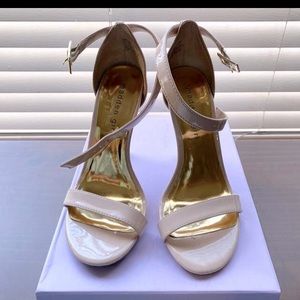 Madden girl strap heels nude beige tan